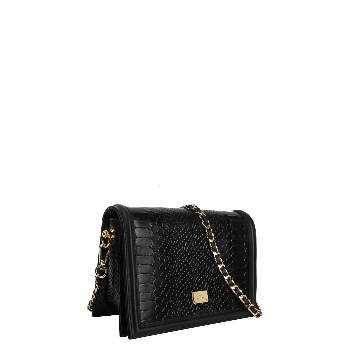 MAYA BLACK leather women's handbag