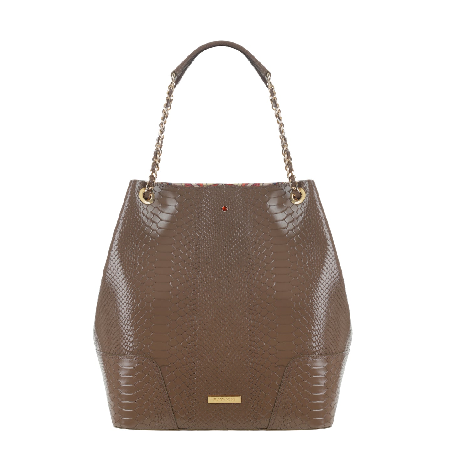 AMELIA MOCCA women's leather handbag