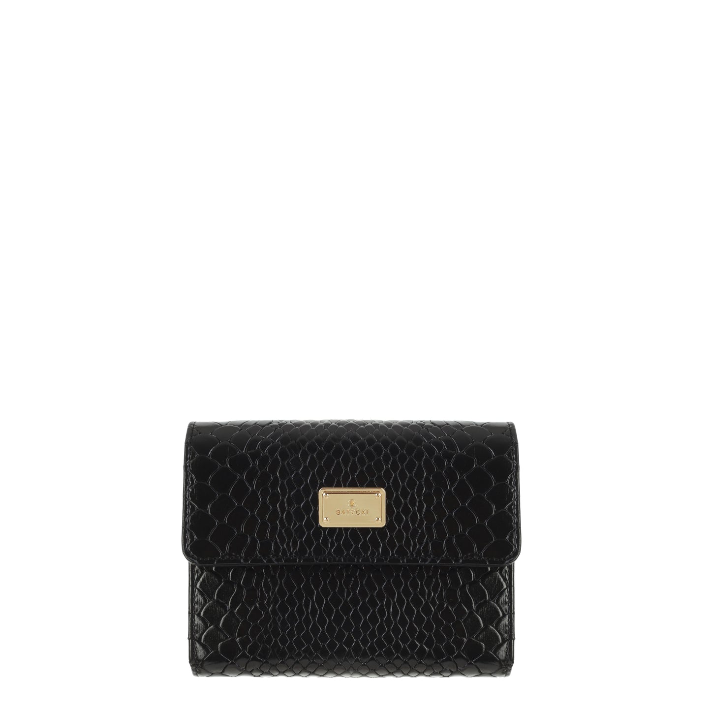 BLACK women's leather wallet