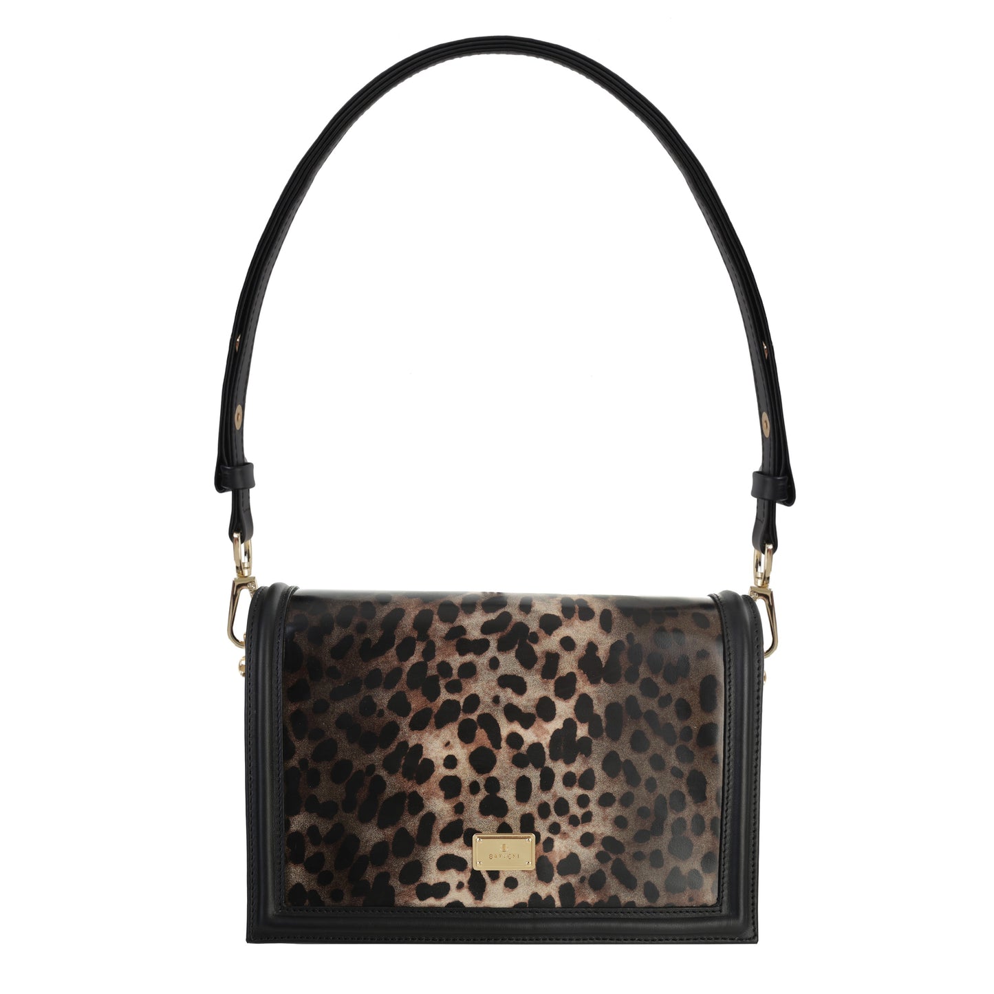 Maya black women's leather handbag