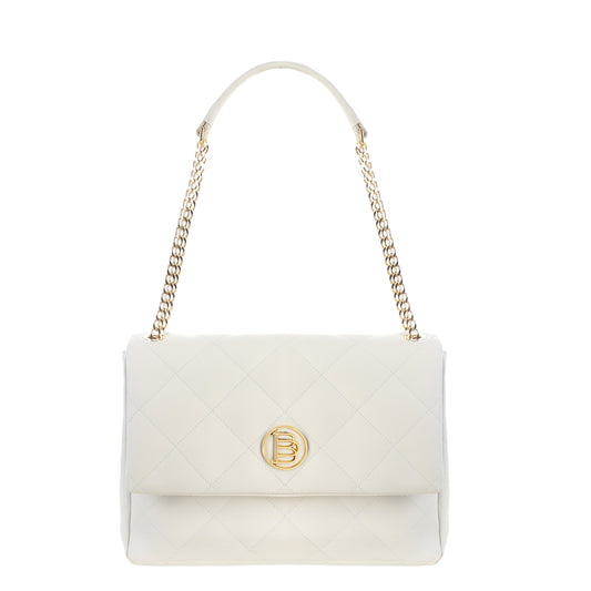 Women's leather handbag Blanca nappa ecru