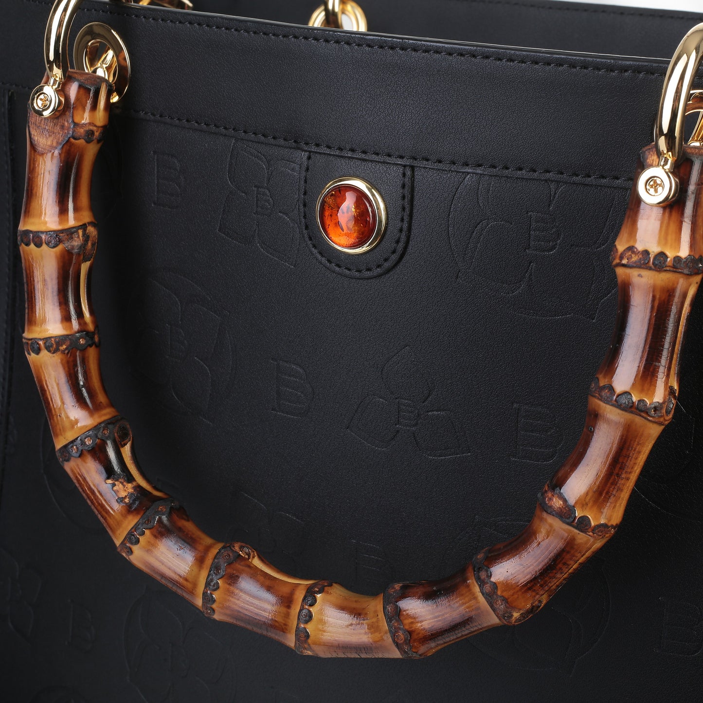 THENA NAPA BLACK women's leather handbag
