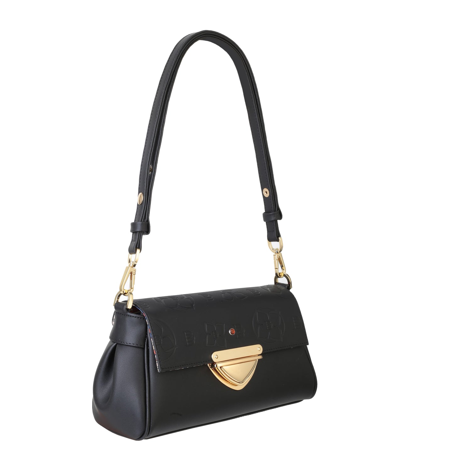 MEGAN NAPA BLACK women's leather handbag