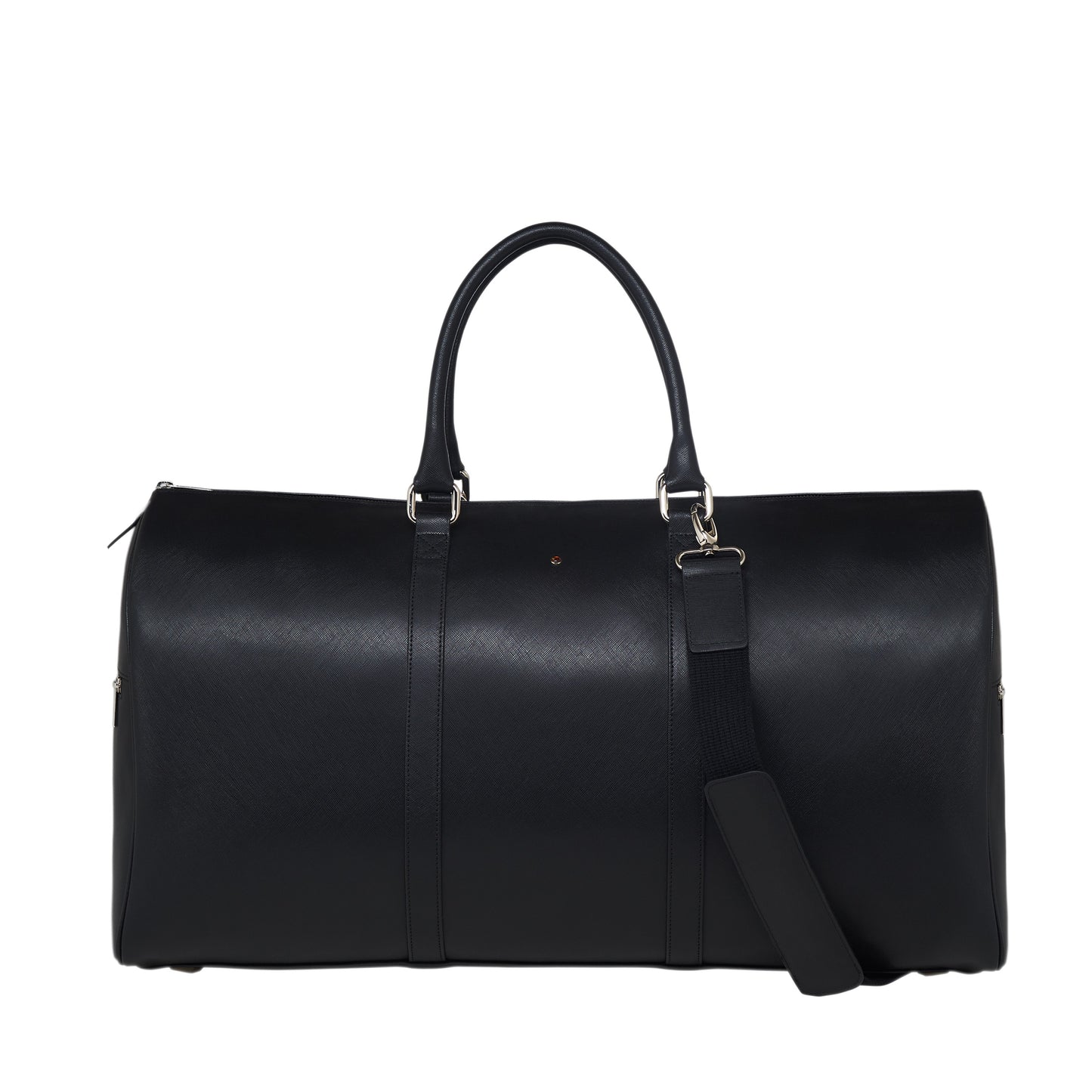 Artico black leather travel bag
