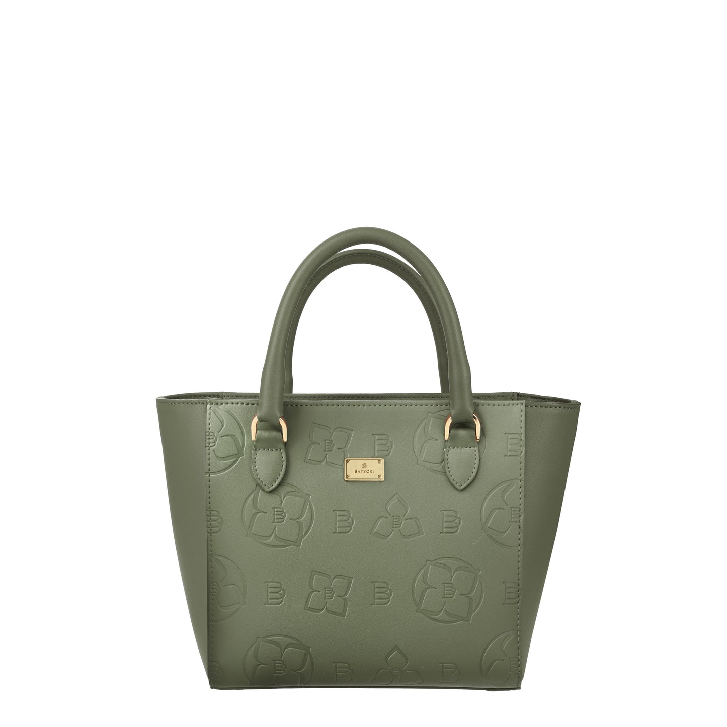 STAMPIA S NAPA OLIVE women's leather handbag