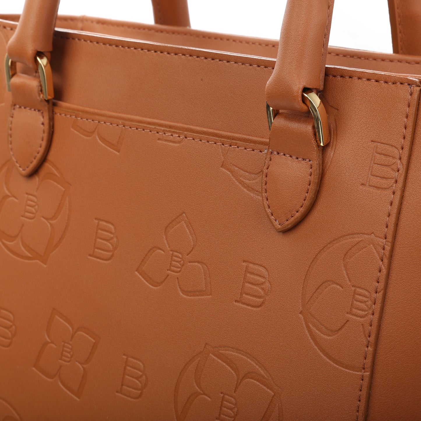 STAMPIA S NAPA COGNAC women's leather handbag