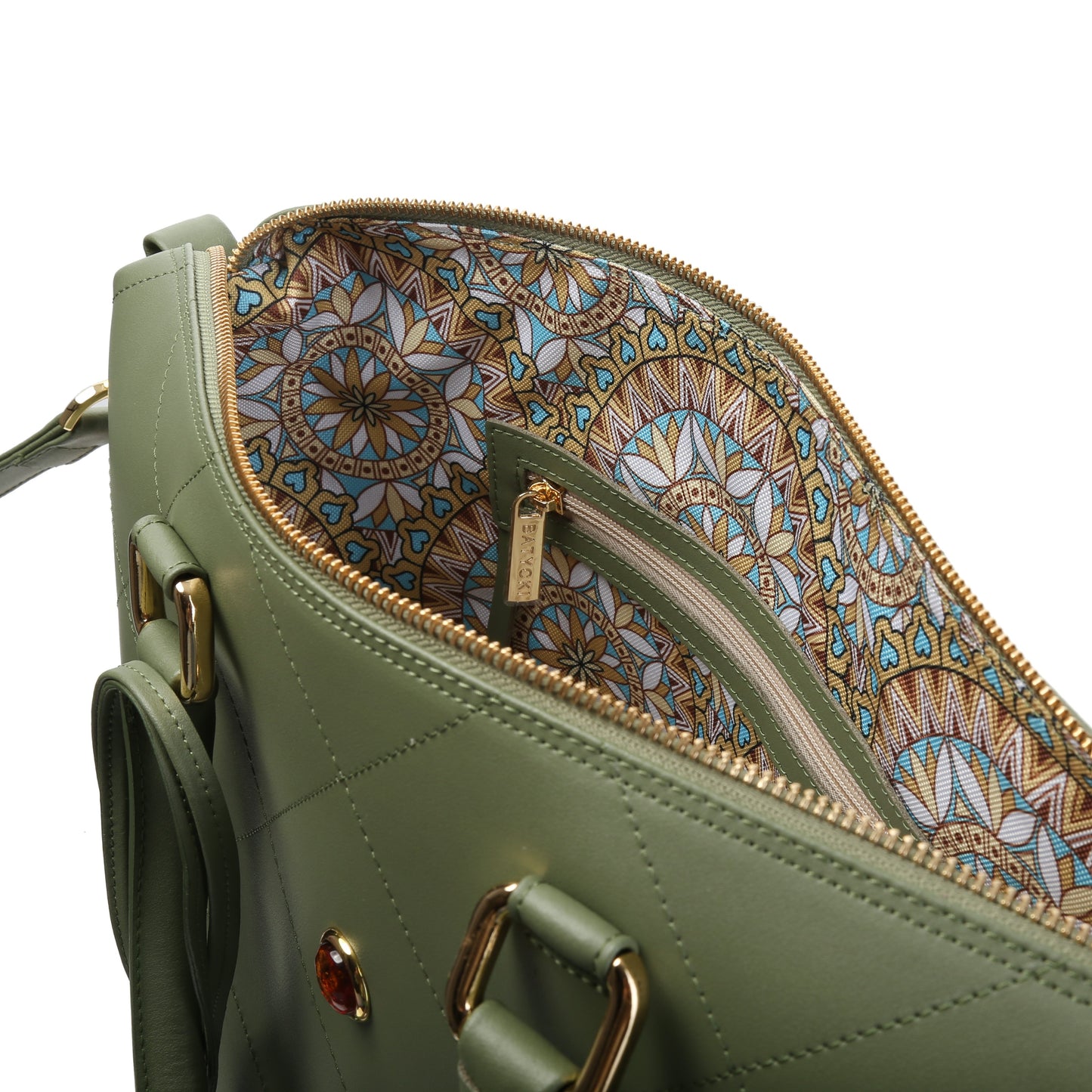 HERRA NAPA OLIVE women's leather handbag
