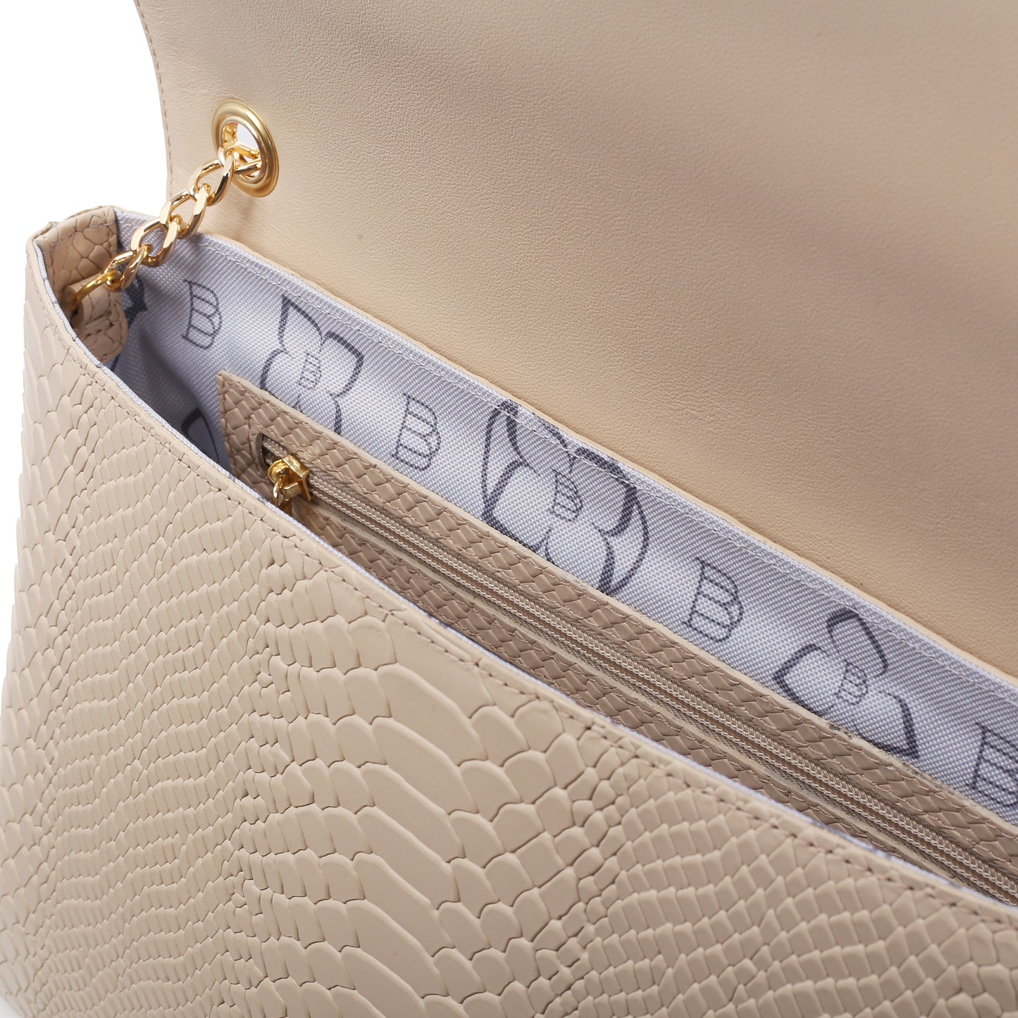 SAINT-TROPEZ ECRU leather women's handbag