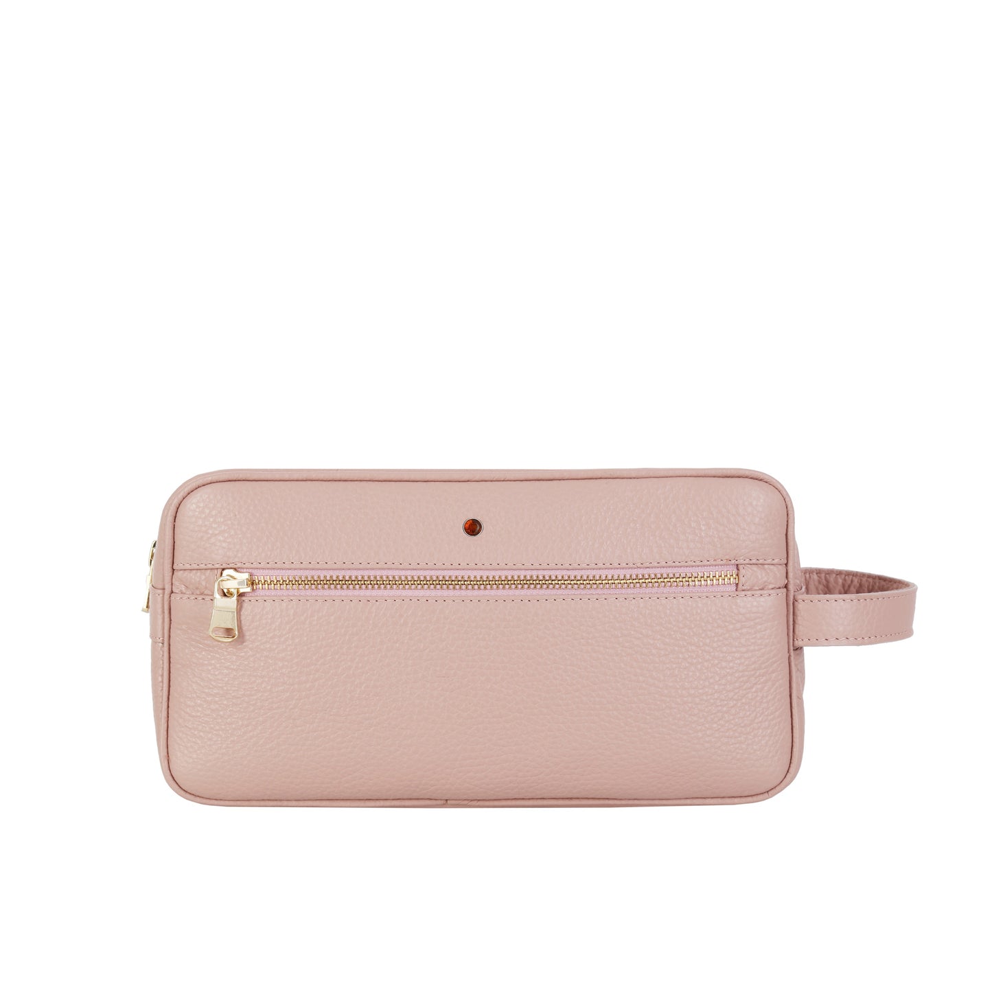 Women's leather cosmetic bag FLOTER POWDER PINK