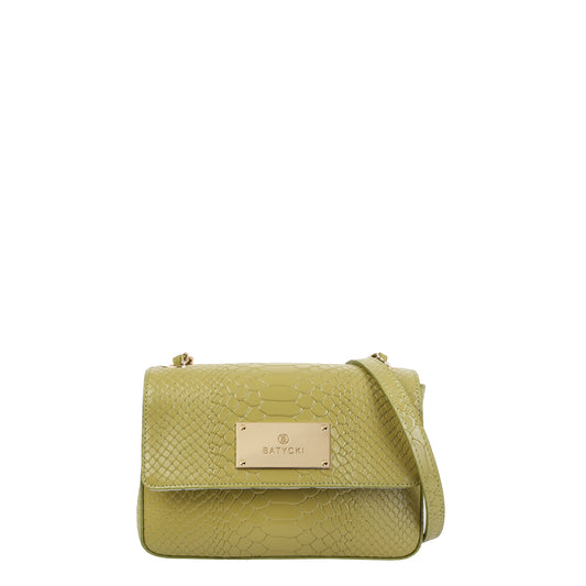 Elle olive women's leather handbag
