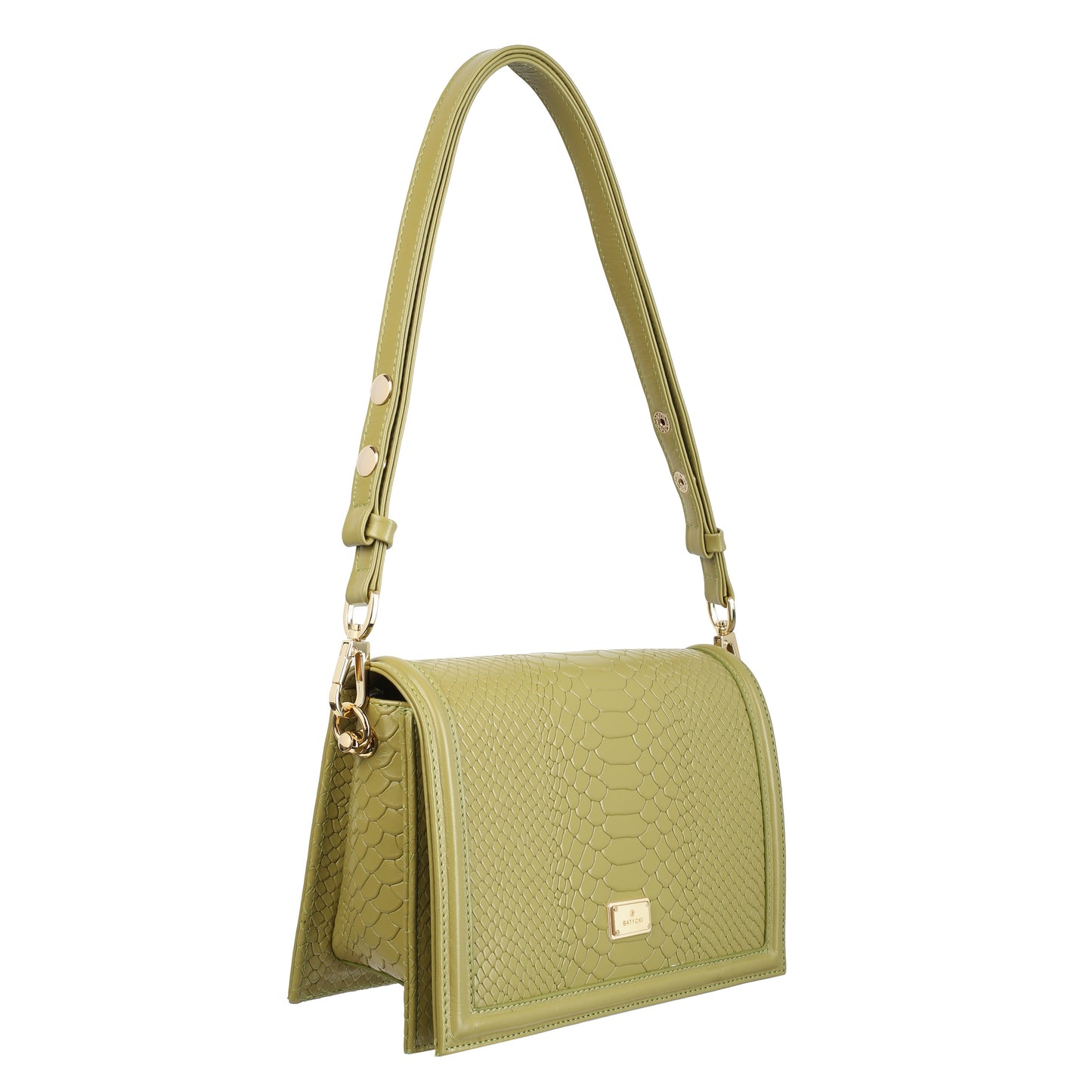 MAYA OLIVE women's leather handbag
