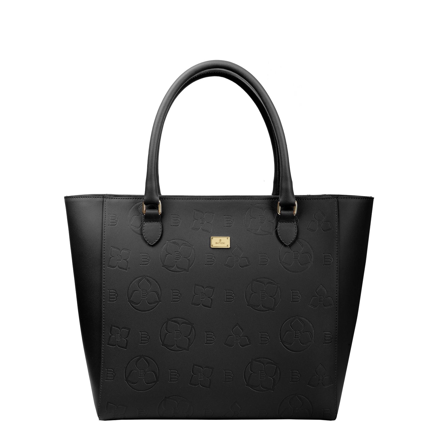 STAMPIA L NAPA BLACK women's leather handbag
