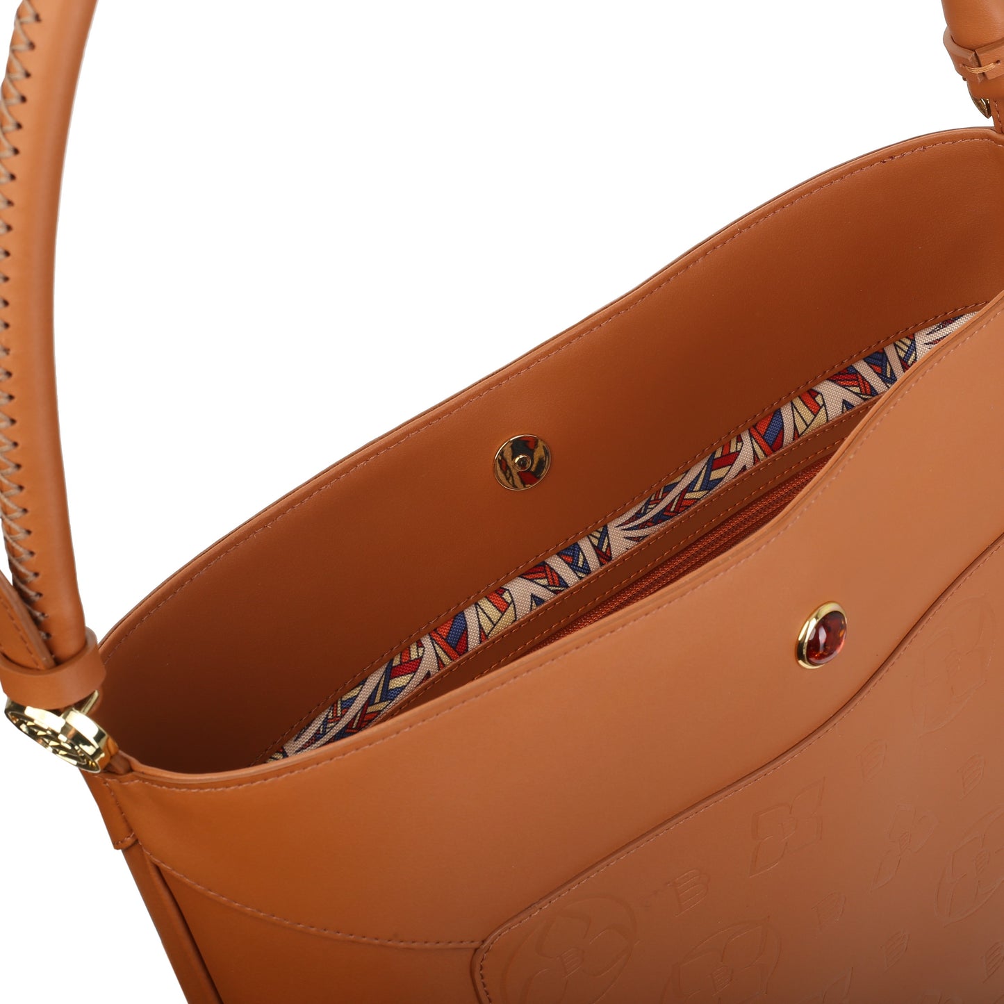 LENNA NAPA COGNAC women's leather handbag