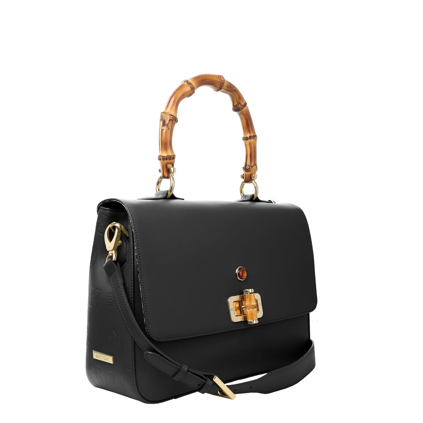MERA NAPA BLACK women's leather handbag