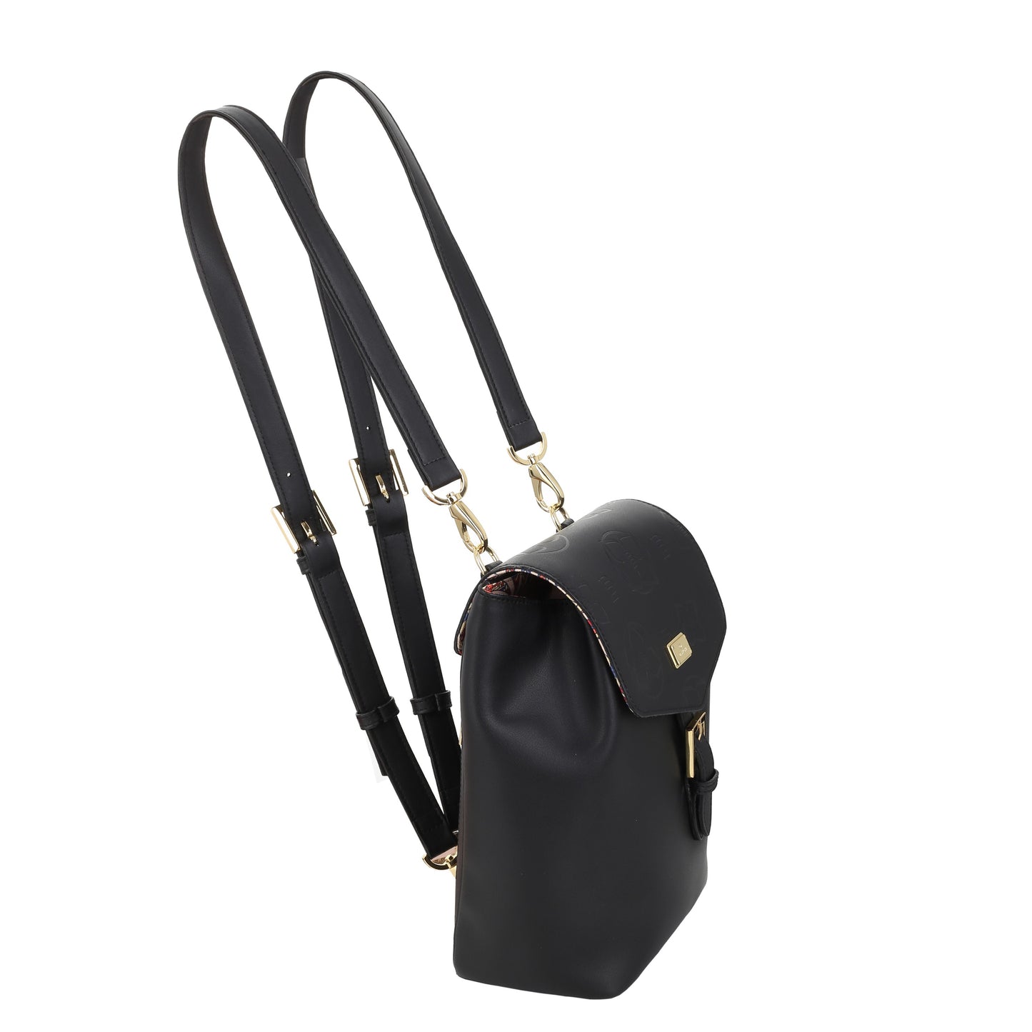 VICTORIA NAPA BLACK women's leather backpack