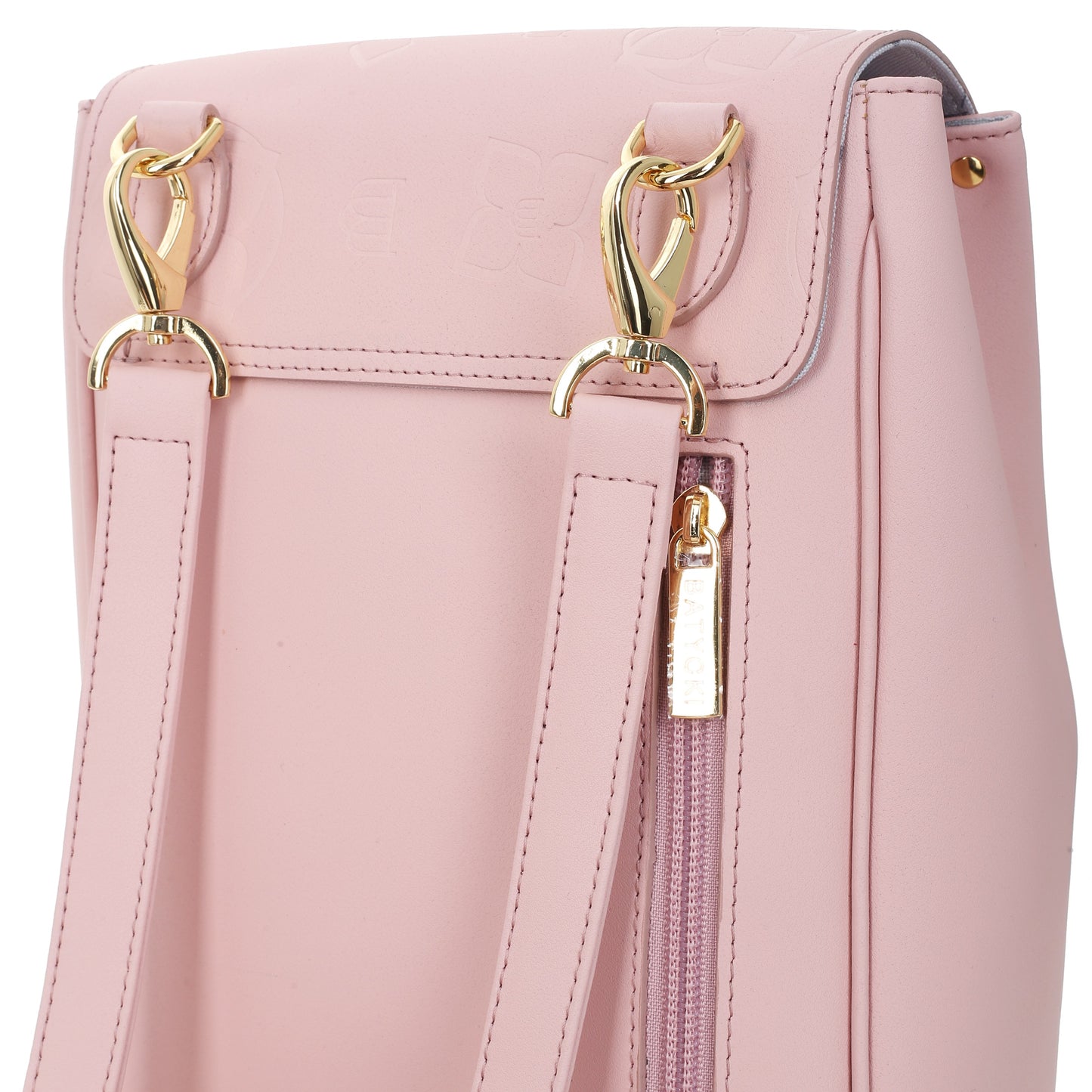 VICTORIA NAPA POWDER PINK women's leather backpack