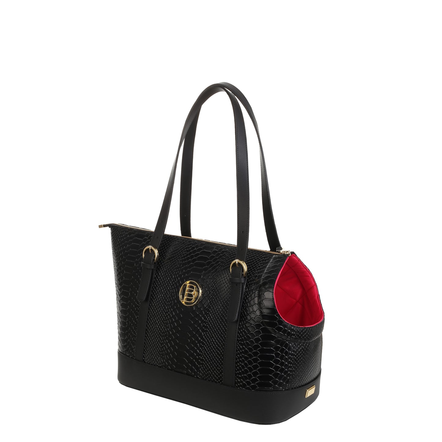 BLACK leather bag for your pet