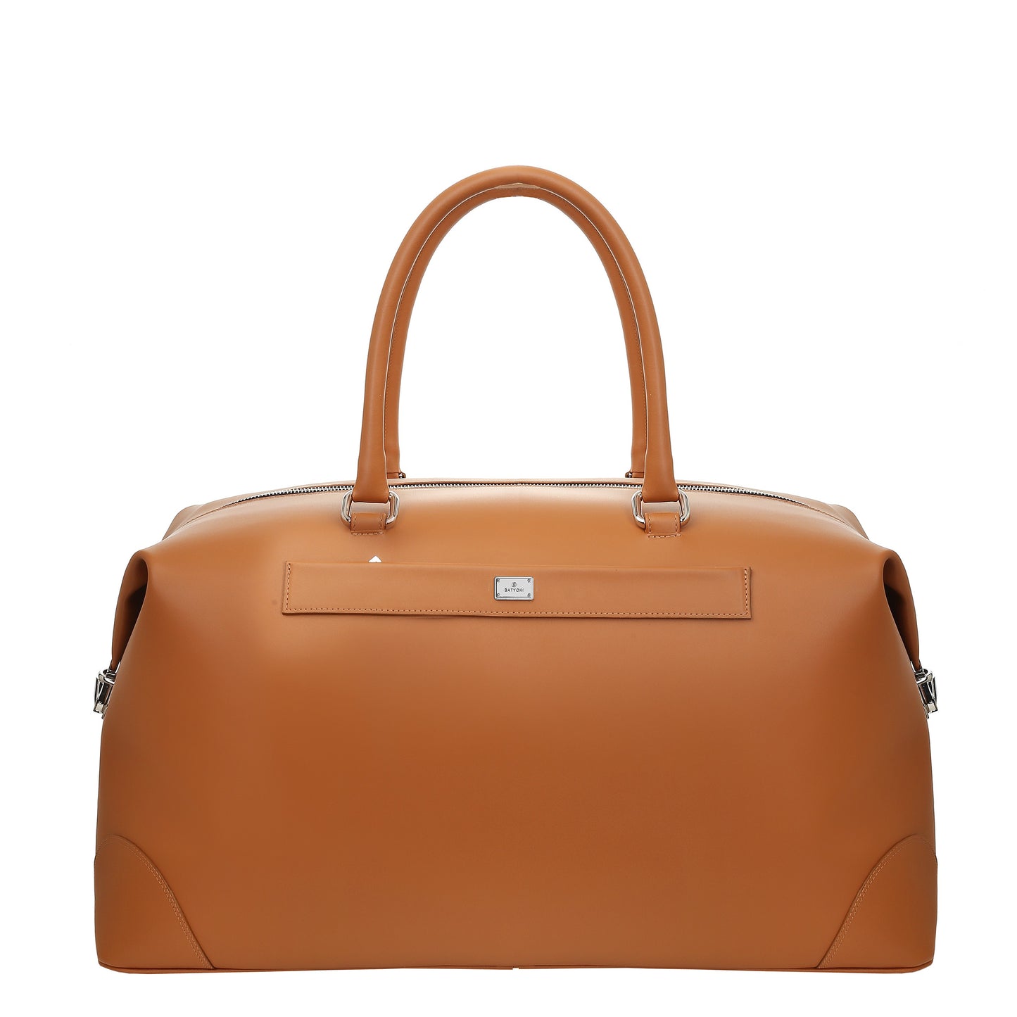 Nappa cognac leather travel bag