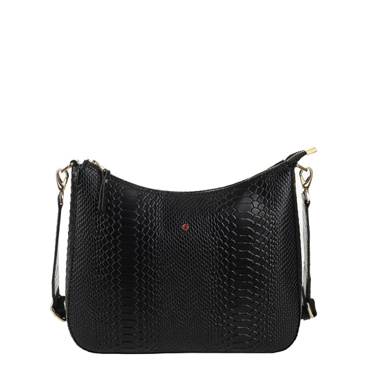 ELYSEE FLOTER BLACK women's leather handbag