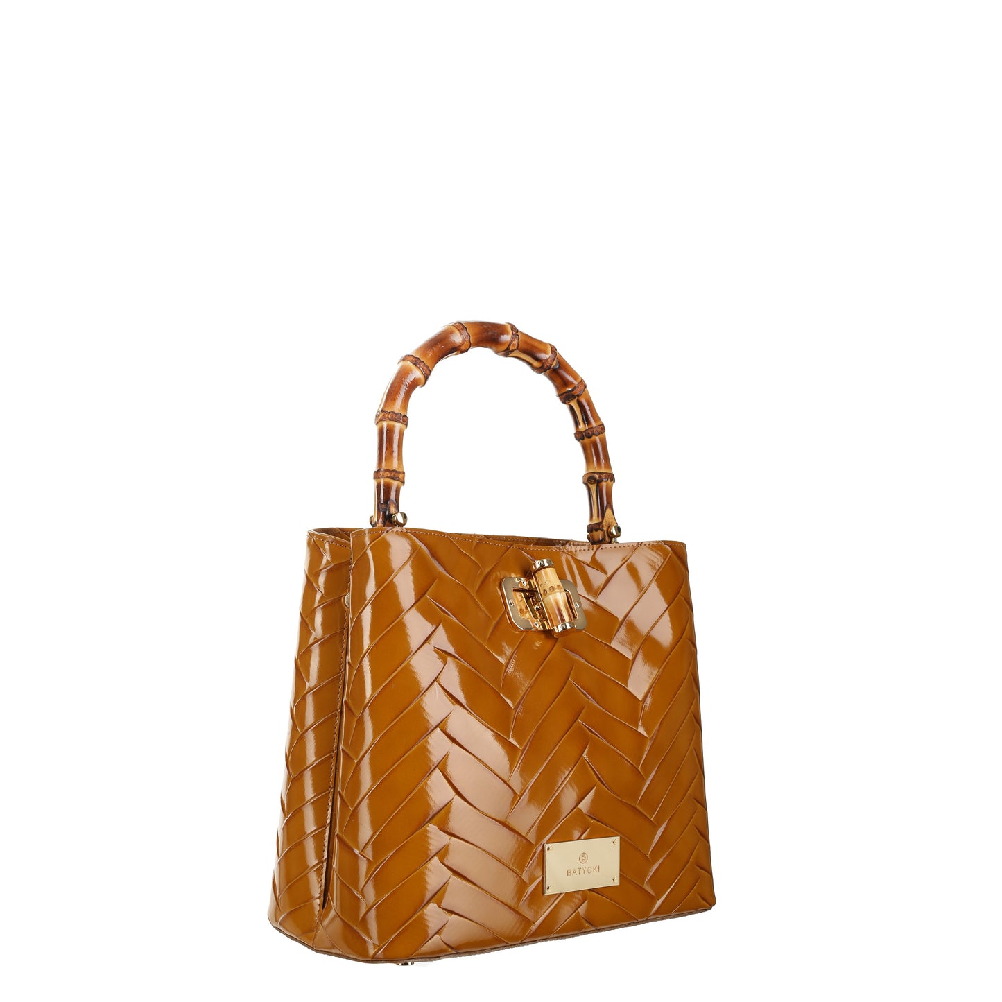 STELLA BRAID HONEY women's leather handbag