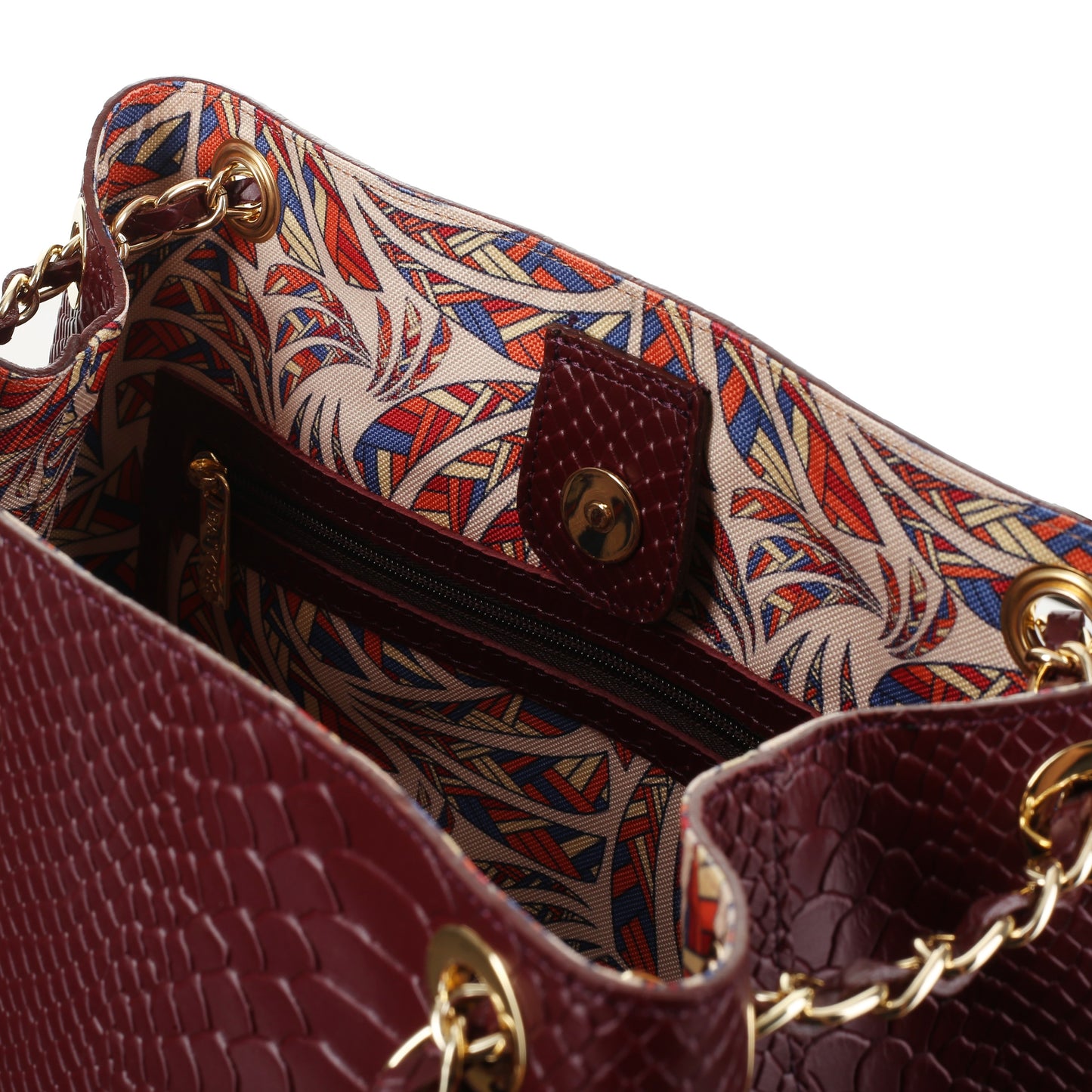 AMELIA CLARET women's leather handbag