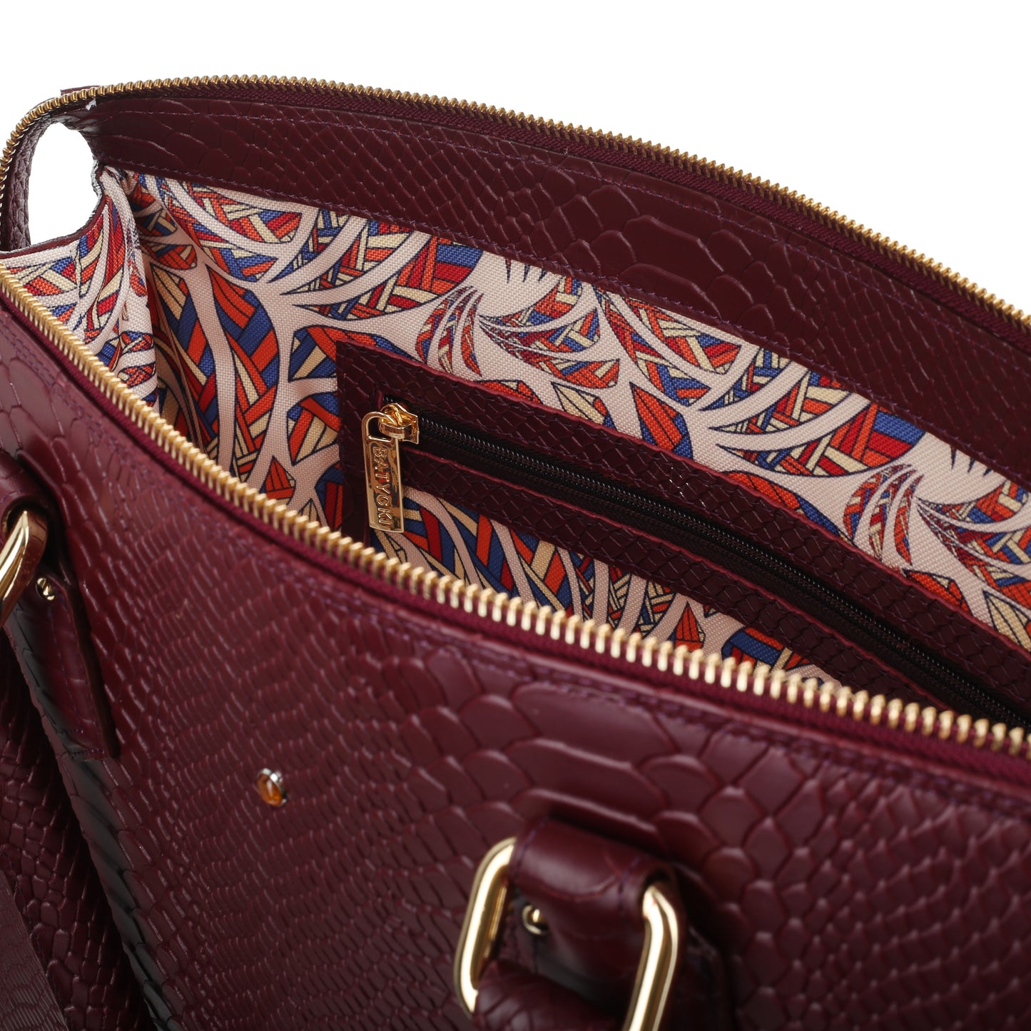 HANA CLARET women's leather briefcase