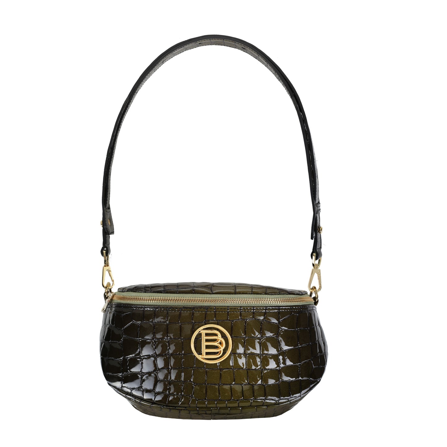 TO GO MOSAIC SHADOW OLIVE women's leather bag