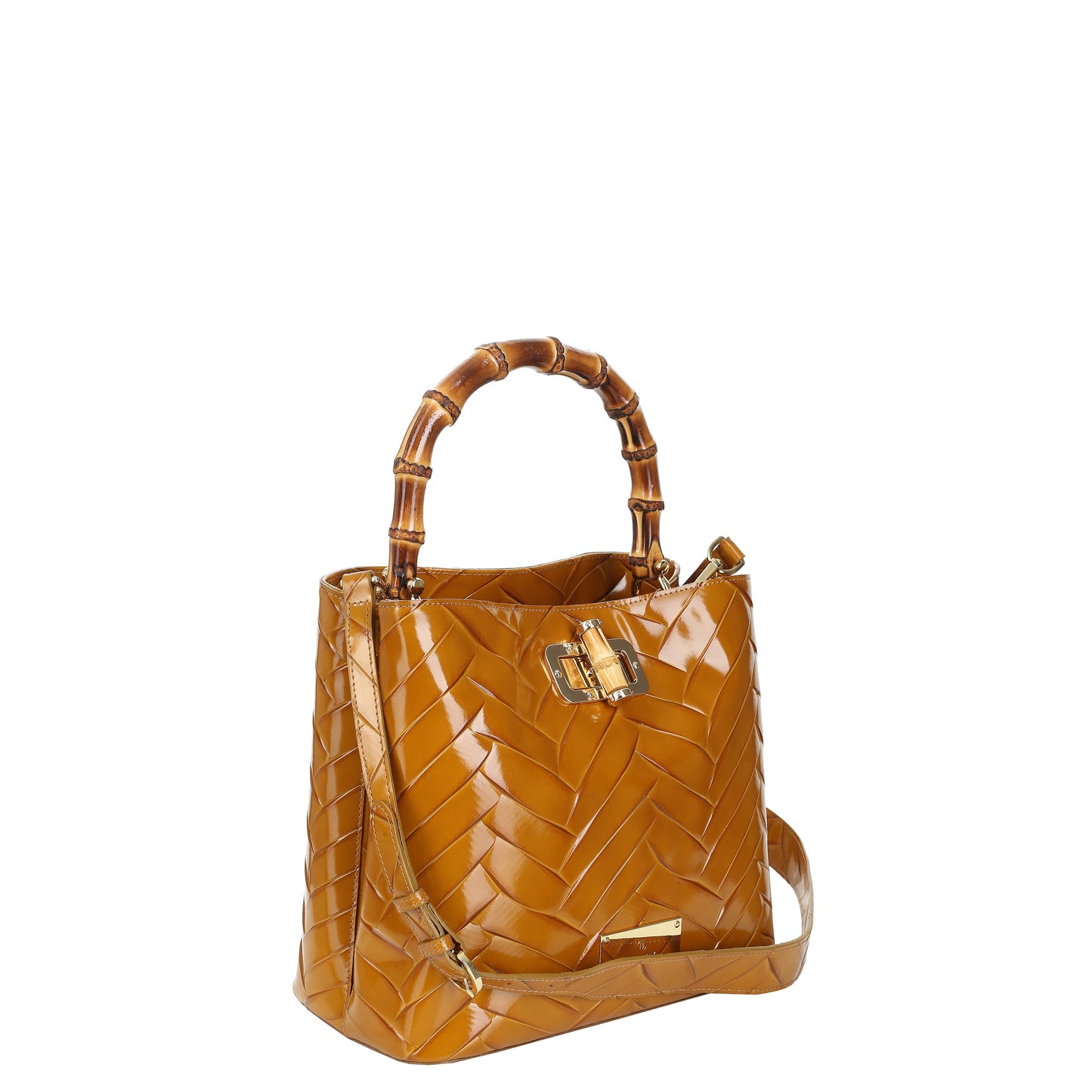 STELLA BRAID HONEY women's leather handbag