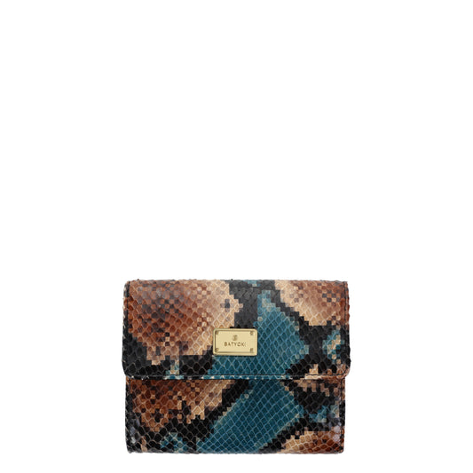 MULTICOLOR women's leather wallet