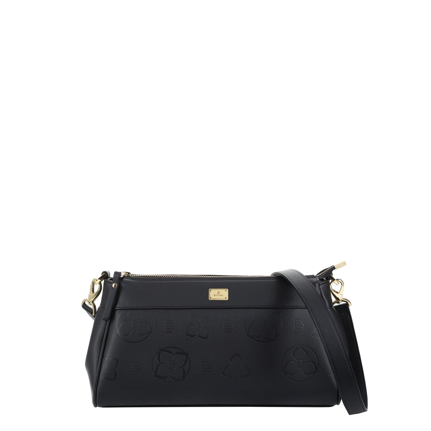 Women's leather handbag Levre nappa black