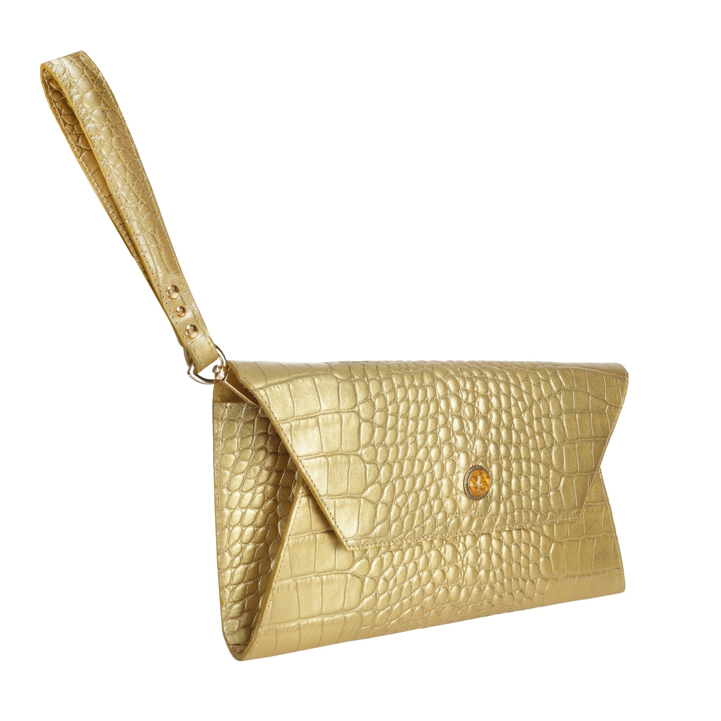NEFRE GOLD women's clutch bag