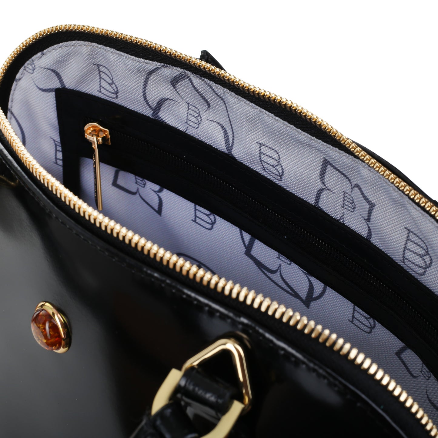 GILVY SPECCHIO BLACK women's leather handbag