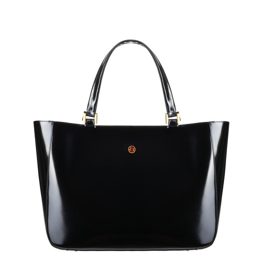 MAMMA SPECCHIO BLACK leather women's handbag