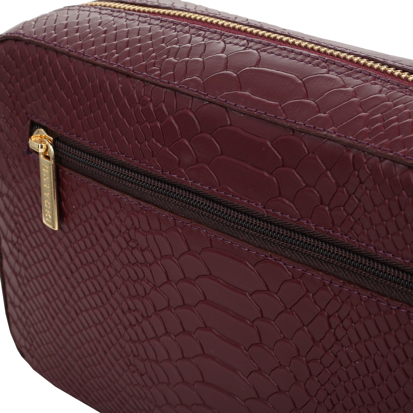 Alfie claret women's leather handbag
