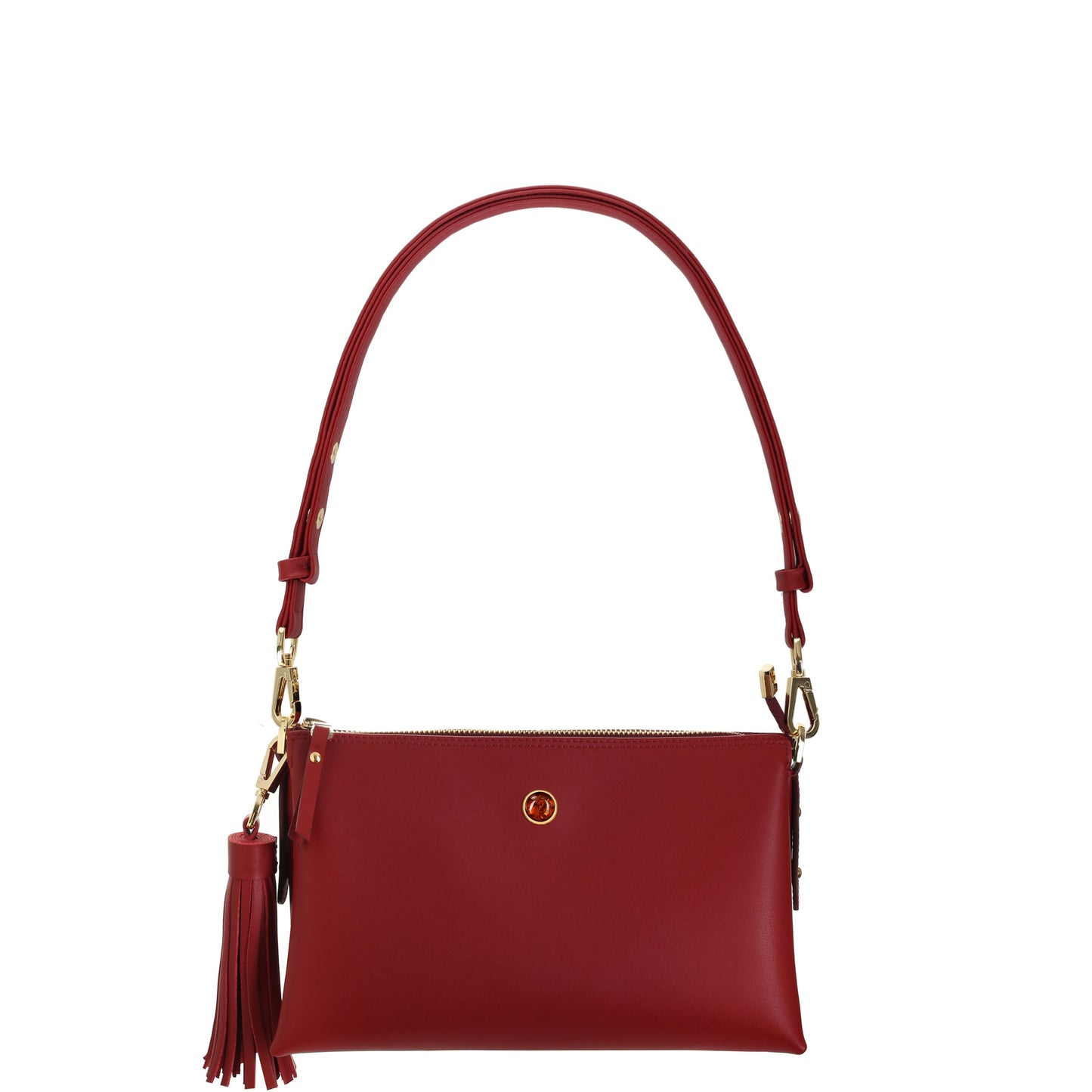 ELISE NAPA burgundy women's leather handbag