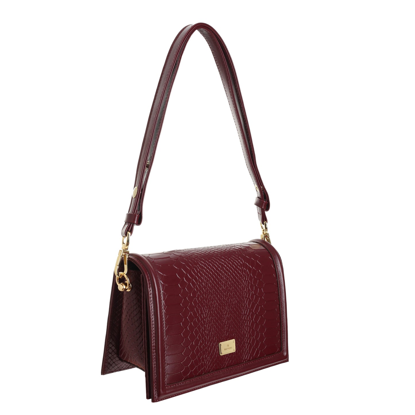 MAYA CLARET women's leather handbag