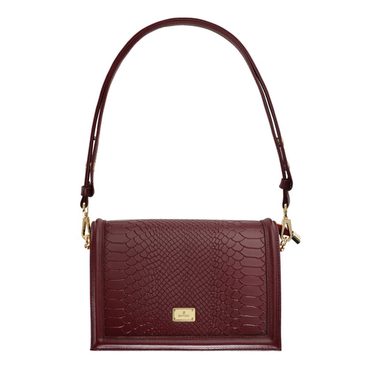 MAYA CLARET women's leather handbag