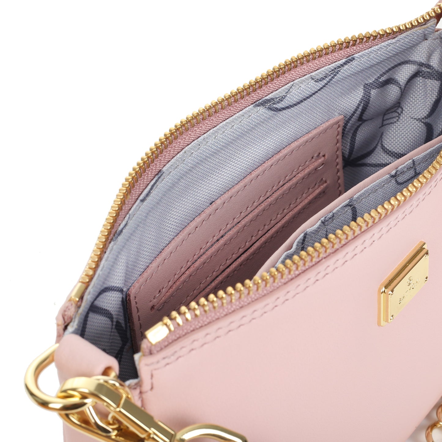 HARLEY MINI POWDER PINK women's leather handbag