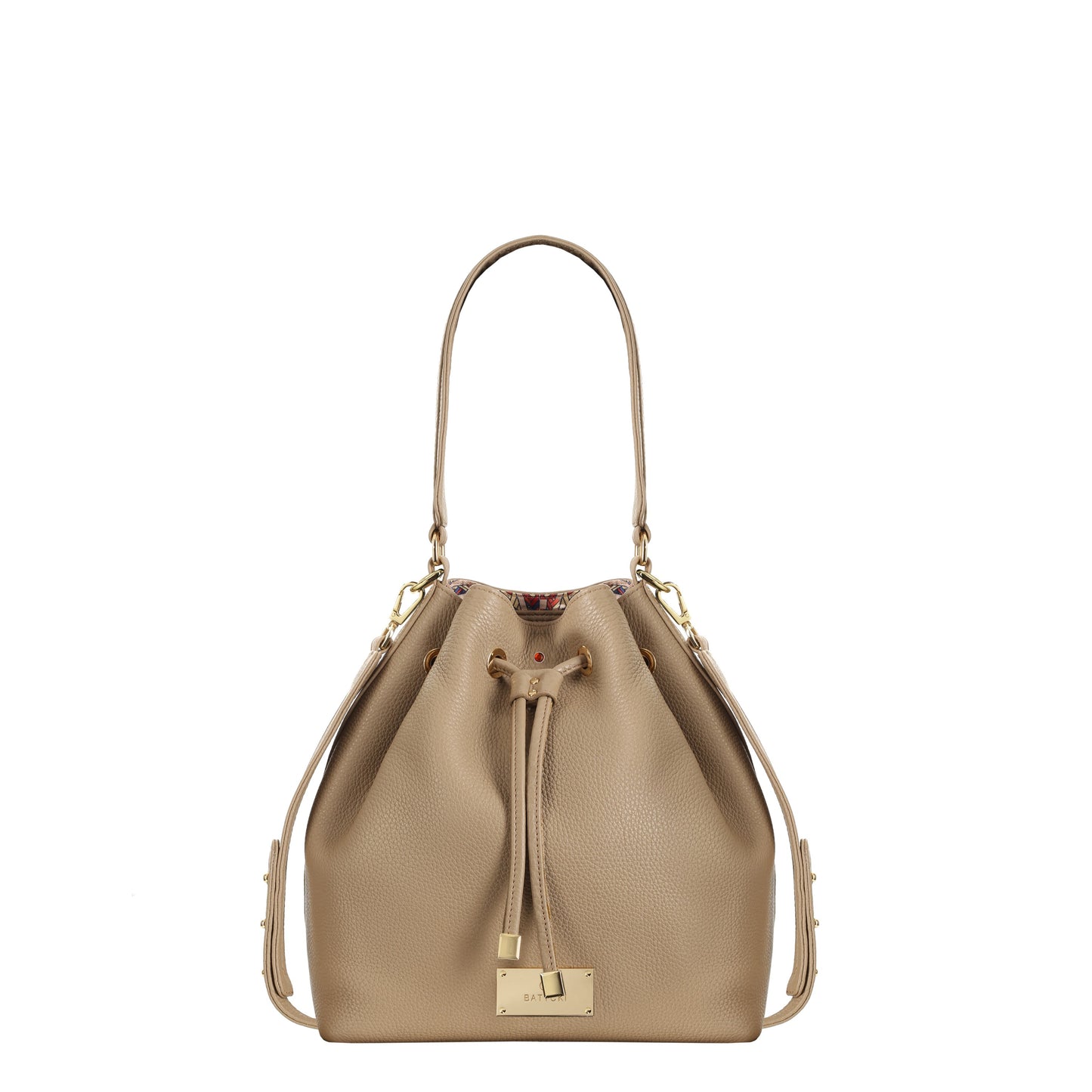 BE RELAXED women's leather bag, floter taupe