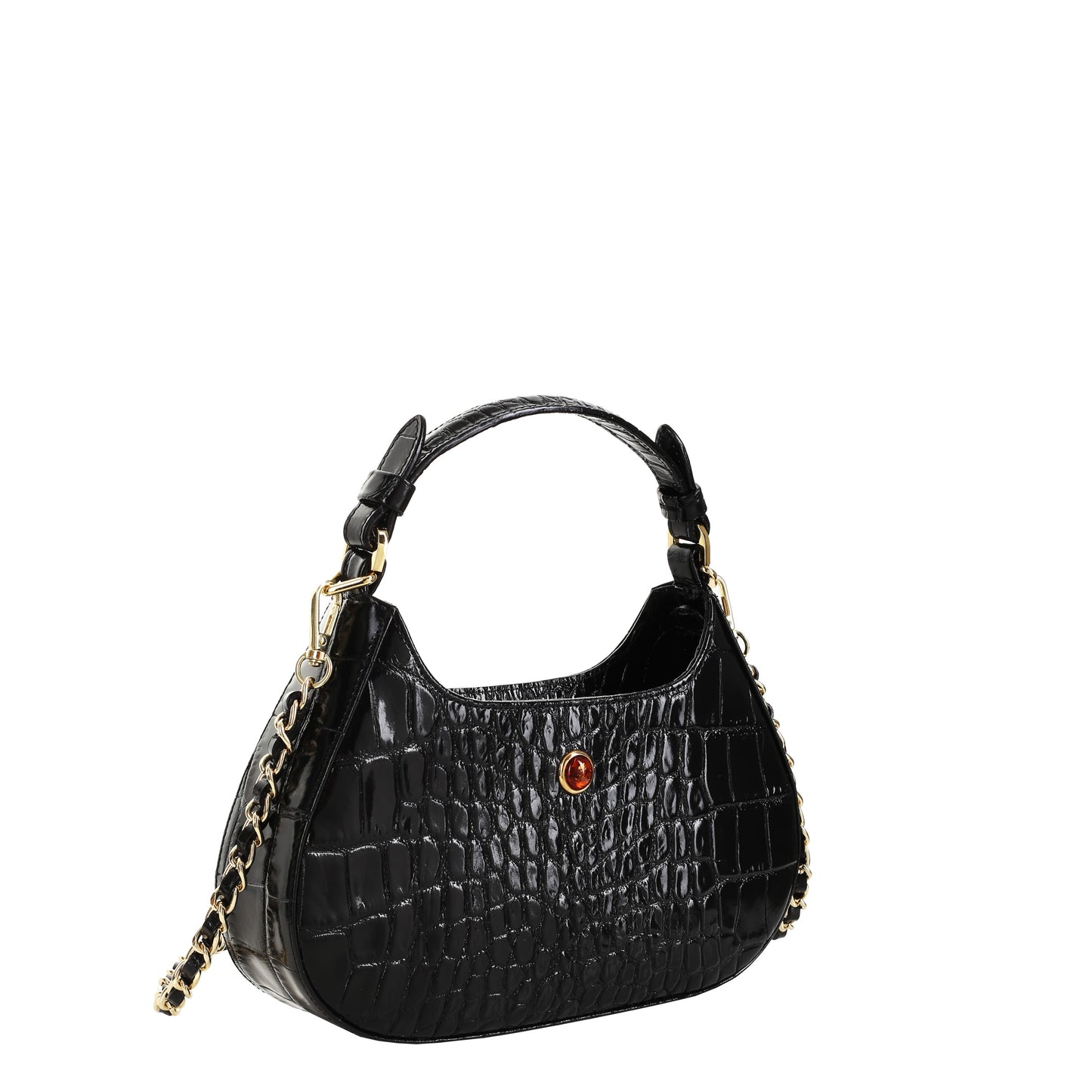 Bolso de mano mujer Jane Mini de piel negro